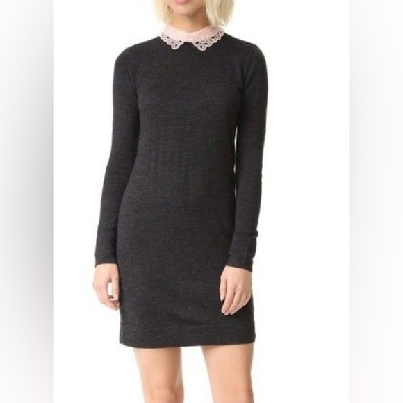 Club Monaco Dresses & Skirts - Club Monaco Charcoal 100% wool Long Sleeve Dress